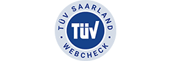 Logo TÜV Saarland Webcheck