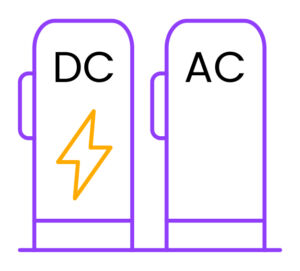 Symbolbild DC-Ladestation neben AC-Ladestation
